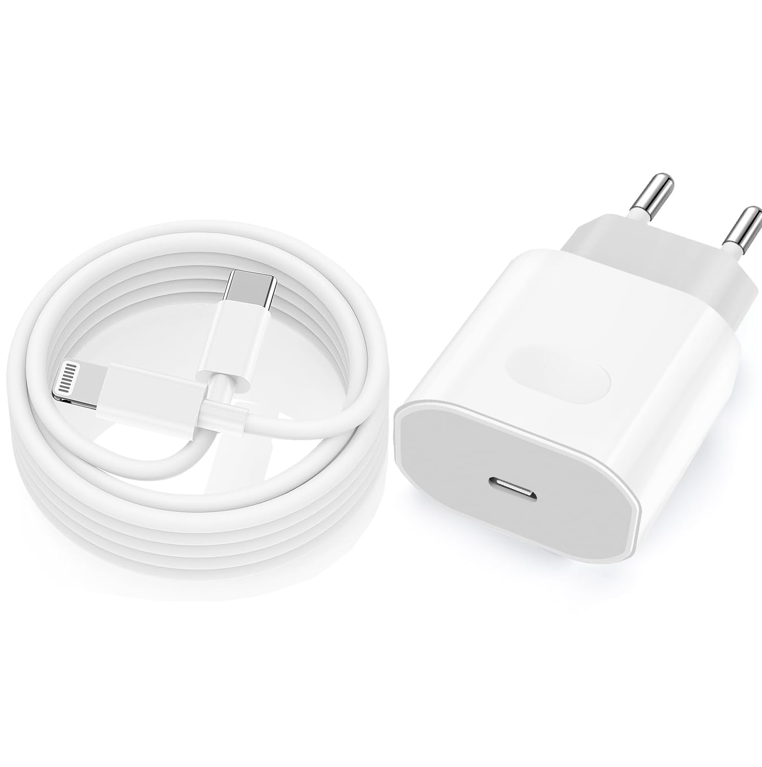 iPhone Schnellladekabel,Original MFi Zertifiziert iPhone Ladegerät Lightning Ladekabel für iPhone 14 13 12 11 Pro Max Plus Mini Xs Xr X SE iPad,25W USB C Adapter Charger Schnellladegerät mit Kabel 1M