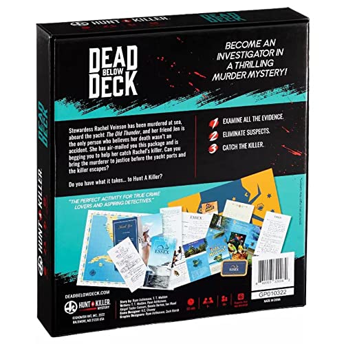 Hunt A Killer - Dead Below Deck, Immersive Murder Mystery Game, Crack The Unsolved Case On A Luxary Yacht, Solo Play, Date Night, Or Game Night #TOP2