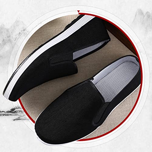Chinese Tai Chi Shoes, Men's Slip-On Chinese Traditional Old Breathable Beijing Shoes, Anti-Slip Fashion Kung Fu Tai Chi Rubber Sole Martial Arts Shoe, for Both Indoor and Outdoor Use2