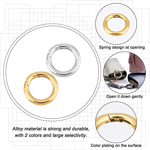 UNICRAFTALE 2Pcs 2 Colori Portachiavi a Molla 304