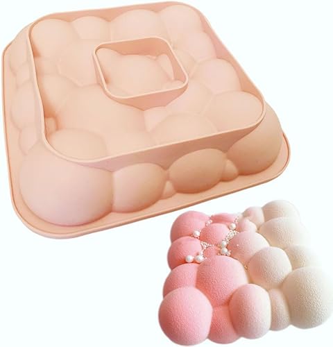 Molde de silicona para postres de chocolate, bandejas para decoración de pasteles, utensilios para hornear, molde para mousse de gasa, tarta de