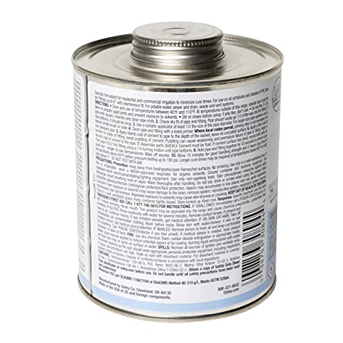 Oatey 30894 Cemento Hidráulico Azul 32 oz miniatura 6
