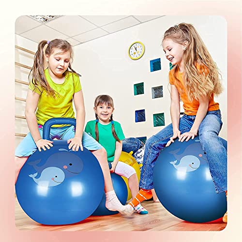 Image of GRAPHENE Sit and Bounce Rubber Hop Jumping & Bouncing Ball for Boys Girls Toys, Hopper Retro Ball Handle Ride-on Toy Indoor & Outdoor Best Gift for Kids -Big Size 56cm / 22 Inch, Multicolour