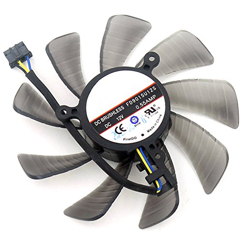 FD9015U12S 85MM 4Pin Cooling Fan For Sapphire XFX AMD Radeon HD7950 HD 7970 Dual-X Cooler Fans (1pcs A)