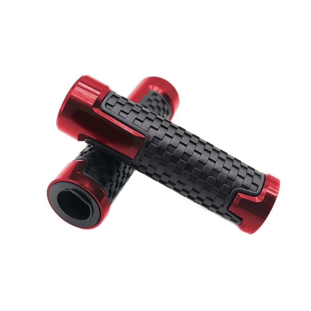 Poignées de guidon moto 22mm anti-glisse couleur rouge pour BN302