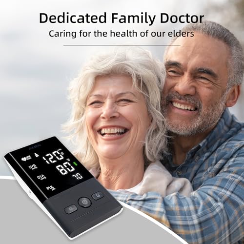 Image of Arm Blood Pressure Monitor Dual User 2x90 Memories Blood Pressure Machine Voice Broadcast with (8.5 inch-16.5 inch) Cuff Size 4*AAA Batteries 5V & 1A Type C USB Port