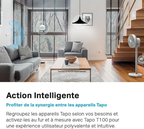 Tapo T100 Détecteur de Mouvement Intelligent, Détection à Large Portée, Allumage Automatique des Lumières, Compatible Alexa et Google Home, Batterie Longue Durée, Programmable, Hub requis – vue 8