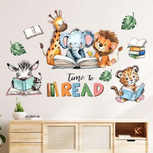 Vinilos Decorativos Animales Lectura Mfault 35x12 Pulgadas miniatura 3