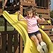 Swing-N-Slide WS 8339 Side Winder Curved Plastic Slide for 4' Decks with Safety Handles, Yellow