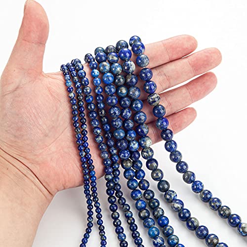 Toscalina PJ0301-LAP-1P 100Pcs Natural Stone Beads 8Mm Lapis Lazuli Round Gemstone Loose Beads thumb #4