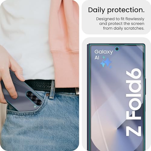 Image of ArmourPro Front and Back Screen Protector for Samsung Galaxy Z Fold 6 - Ultra Thin TPU Membrane Guard, Bubble-Free, Fingerprint Friendly, Edge to Edge Coverage | Crystal Clear