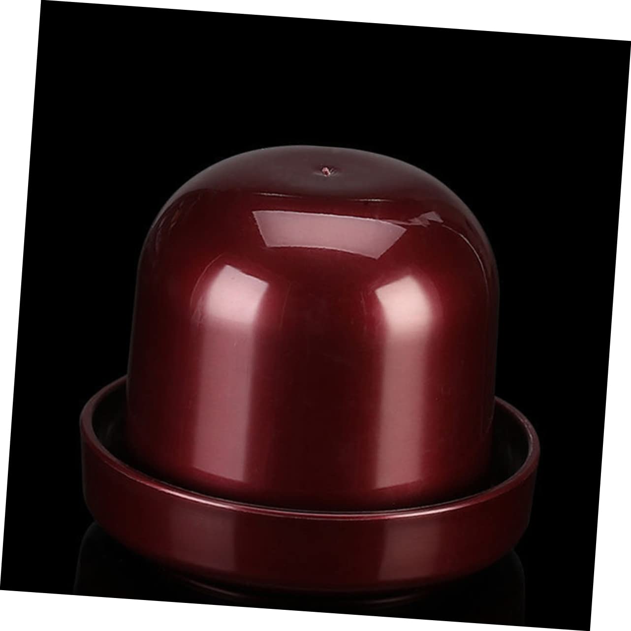 BESPORTBLE Set di 5 Tazze per Dadi Rinforzate Anti-cheating con Base, Materiale Abs Resistente, Copertura Trasparente e 5 Dadi Colorati per Gioco Ktv con Amici