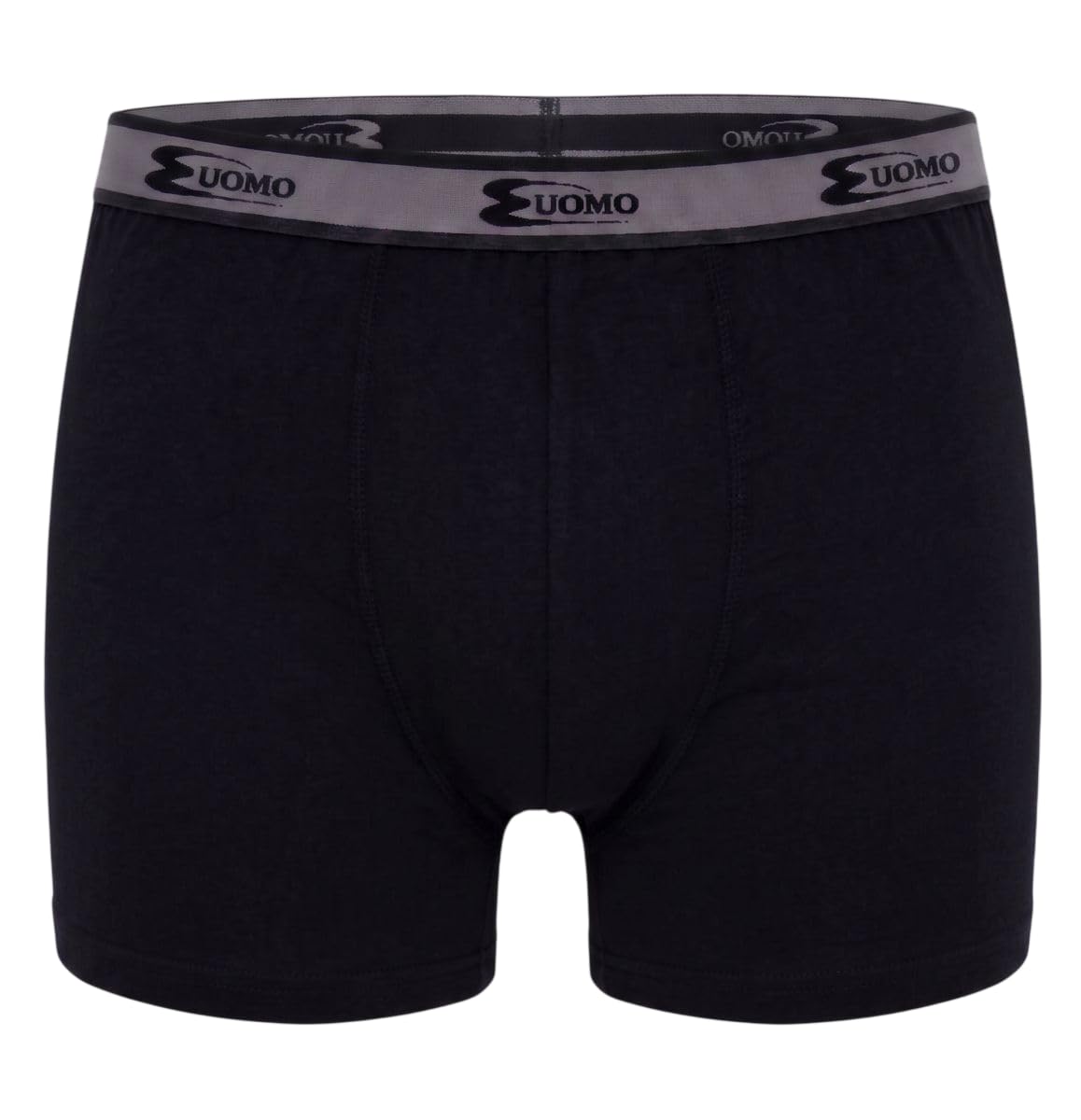 Cotonella, (Pacco da 6 Boxer Uomo in Cotone Bielastico, Elastico Esterno, Tinta unta, Essentials Intimo Uomo