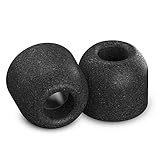 COMPLY Isolation T-400 Memory Foam Replacement Earbud Tips for 1MORE, Anker, Audio-Technica, Bose, Brainwaivz, Campfire Audio Earphones, and More (Large, 3 Pairs)