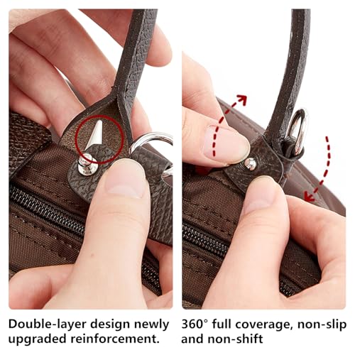 Image of Bag Leather Strap Replacement Crossbody Adjustable Shoulder Straps for SMALL Pouch, No Damage Conversion Kits Accessories(SMALL-Terra-Silver)