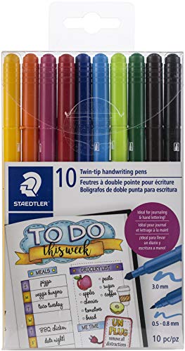 Stylos écriture manuscrite feutres double pointe Staedtler dessin