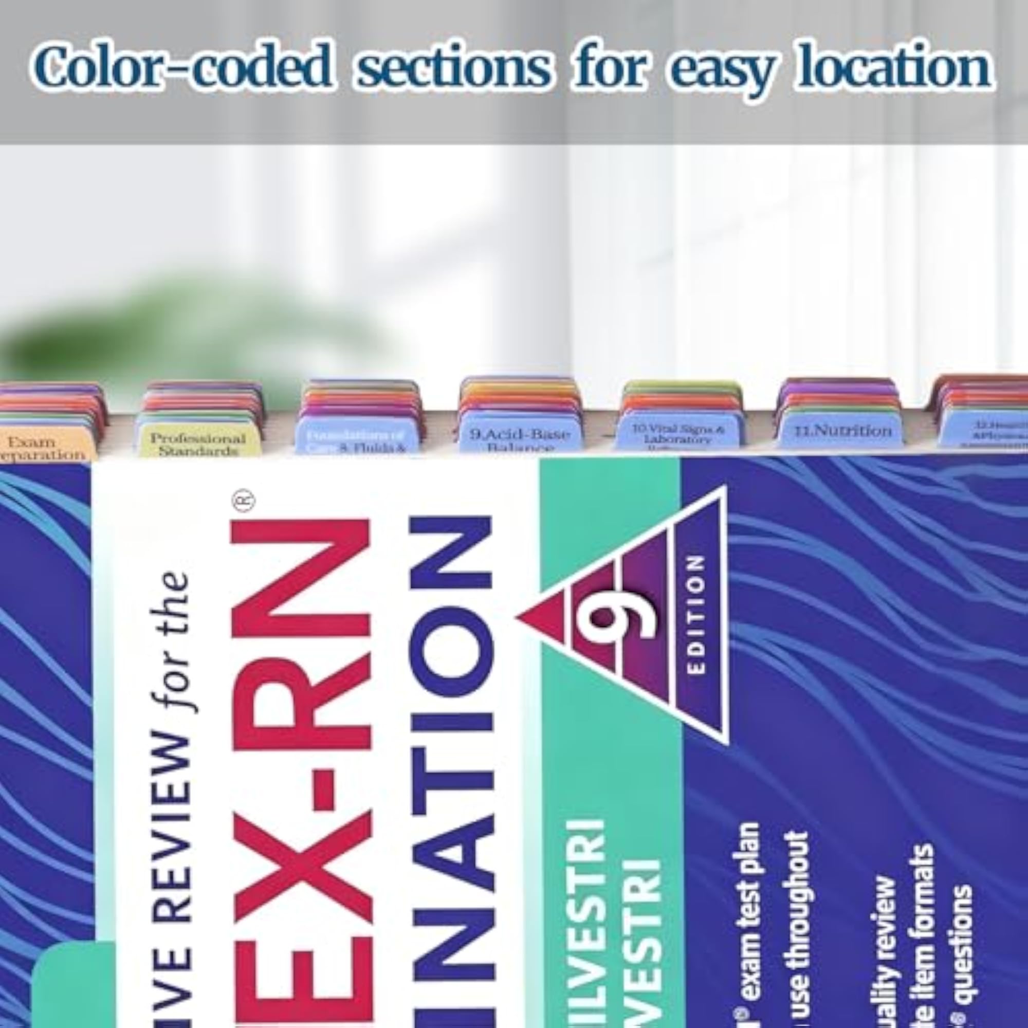 Index Tabs for Saunders Comprehensive Review The NCLEX-RN Examination 9th Edition