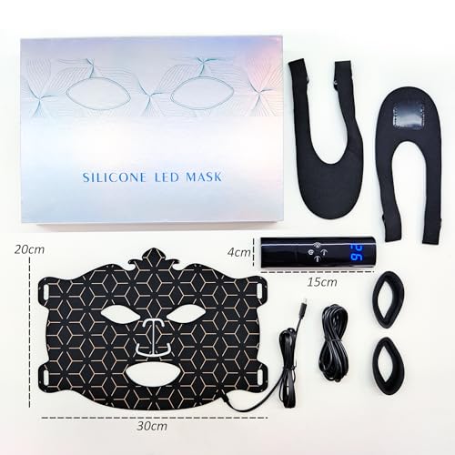 gelpal 7-1 Colors LED Facial Skin Care Mask Red Light for Face Cordless Silicone Salon or - image 6