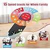 Under Desk Elliptical Machine, Ellipse Leg Exerciser with 15 Adjustable Speeds, Quiet & Compact Electric Pedal Exerciser for Seniors, Leg Exerciser While Sitting with Display Monitor & Remote Control