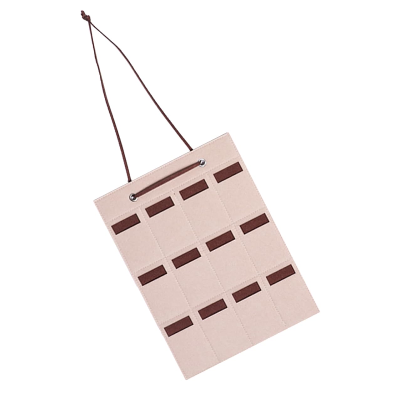 PRETYZOOM Glasses Storage Bag Wall Hanging Organizer Felt Sunglasses Holder Compact Multi-use Compartment