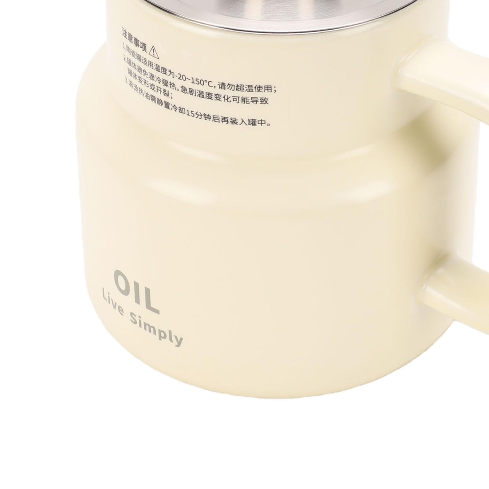 Asixxsix Contenitore per grasso da 1500 ml con filtro a tenuta stagna | Tanica per la Conservazione Dell'olio, Acciaio Inossidabile Ceramico, Filtro a Maglia Fine Rimovibile, Beccuccio a Prova di