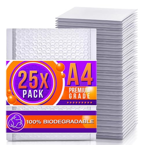 DIY Doctor Bubble Mailers - Padded Envelopes A4 Size x25 (190 x 300 mm) - Bubble Envelopes - Bubble Mailer Bags for Shipping Mailing - Bubble Wrap Envelope - Packaging Bags for Small Business