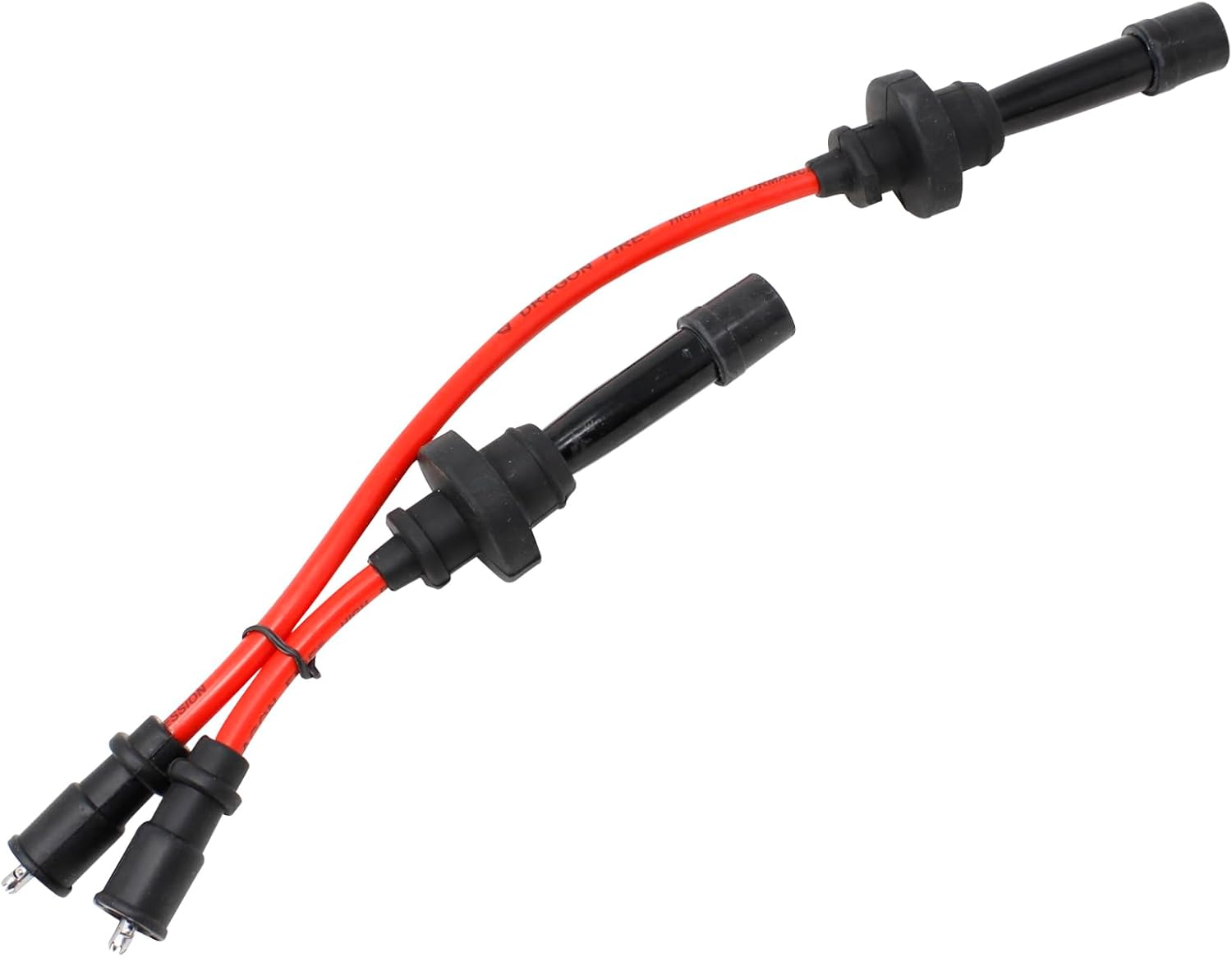 DRAGON FIRE PERFORMANCE Power Pack Ignition Coil and 8.5mm Plug Wire Set Compatible with 03-05 Mitsubishi Lancer Evolution 2.0 L4 DOHC Turbo 4G63 Evo 4-9 REPLACES MD363552 MD343245 OEM Fit Kit-1577