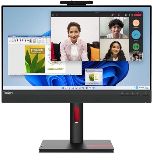 Image of Lenovo ThinkCentre Tiny-in-One 24 inch Class Webcam LED Touchscreen Monitor - 16:9-4 ms,Full HD 1920x1080