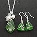 YInahawaii Handmade Wire wrapped Emerald 