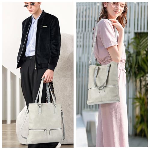 Bolsa de cuero para computadora Lassviin maletín sofisticado e impermeable 2