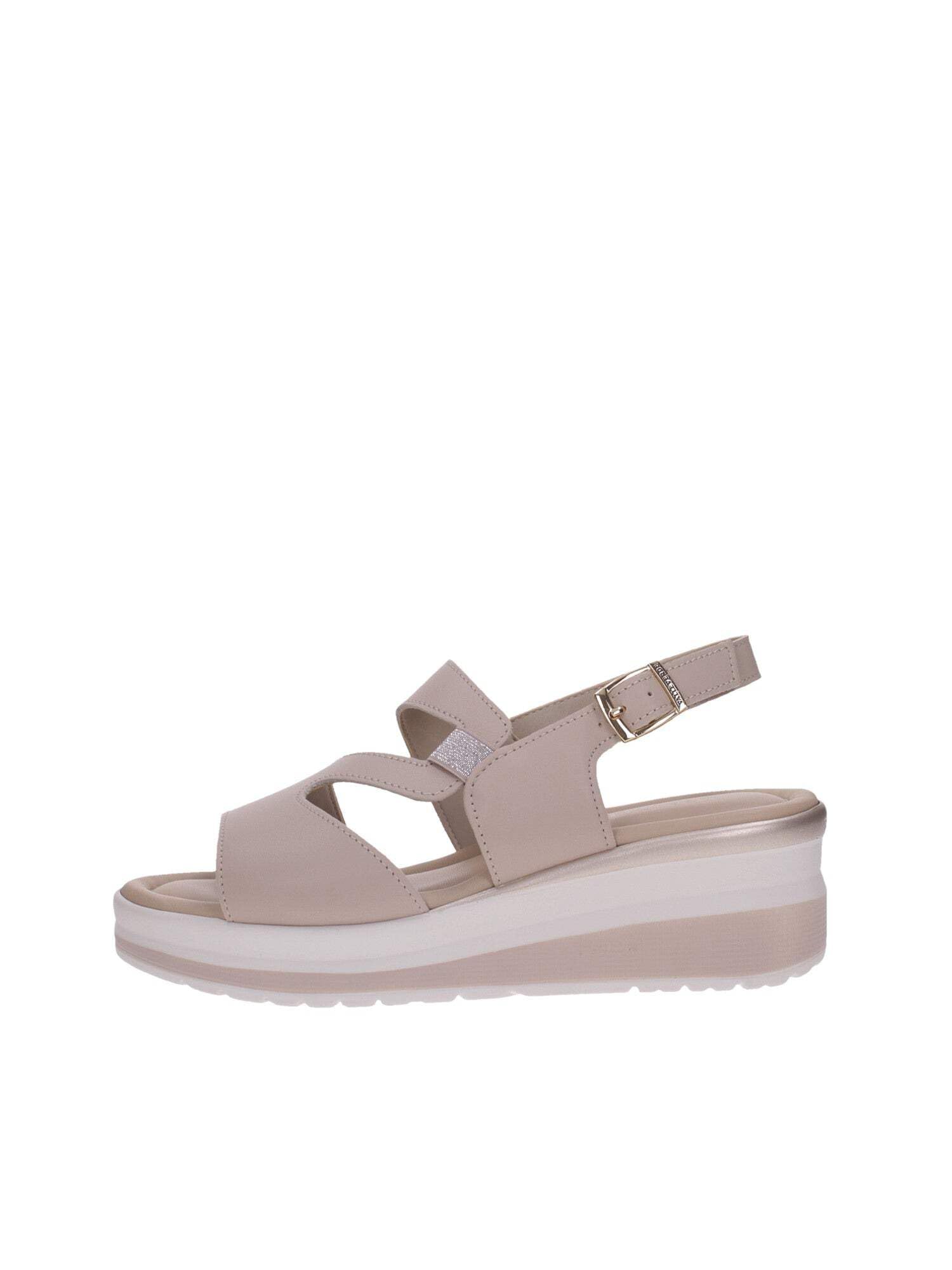 Sandales compensées blanches Valleverde VGI302M : confort sans compression - 5