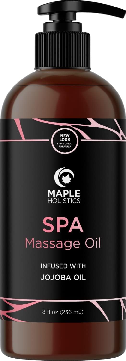 Sensual Massage Oil for Body That Is Infused With Cold Pressed Aromatherapy Essential Oils Lavender Ylang Ylang Sweet Almond & Pure Jojoba for Soothing and Sexy Sensations for Women & Men