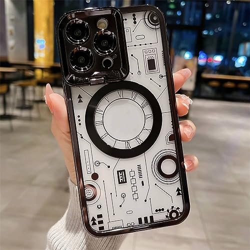 Coque iPhone 14 Pro Max antichoc transparente LVTFCO magnétique avec support