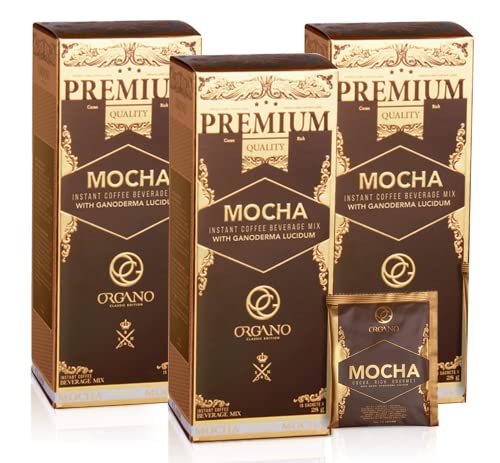 3 Boxes ORGANO Gourmet Cafe Mocha (45 Sachets)