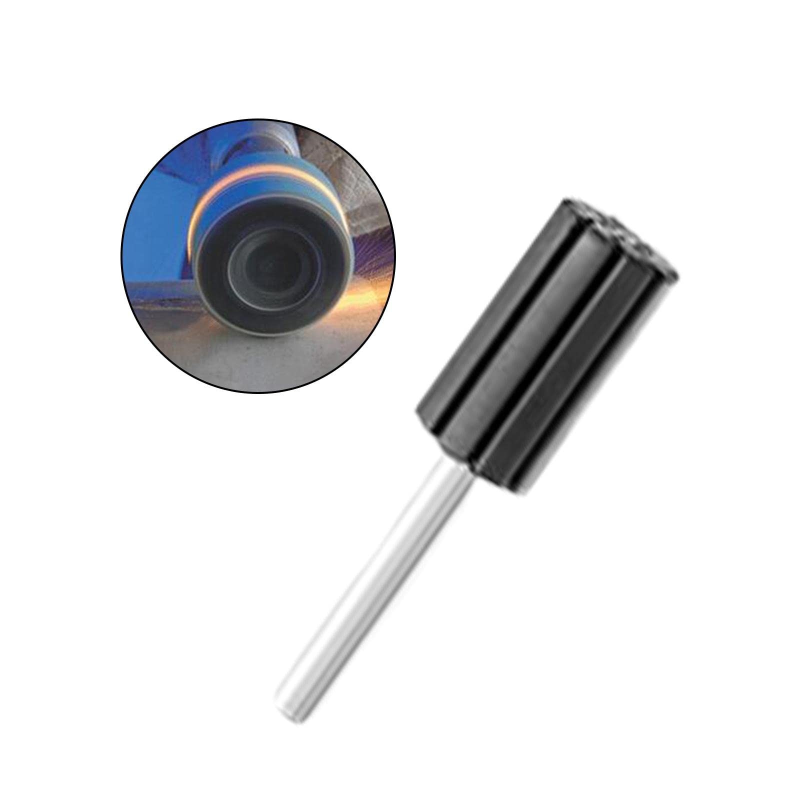 Schleifwalze Gummimandrel Schleifzubehör Spindelaufsatz Polierhilfe Schleifpapier Rutschfest für Kunsthandwerk Holzarbeiten Metallschleifen Bastelbeda, 15 mm x 30 mm