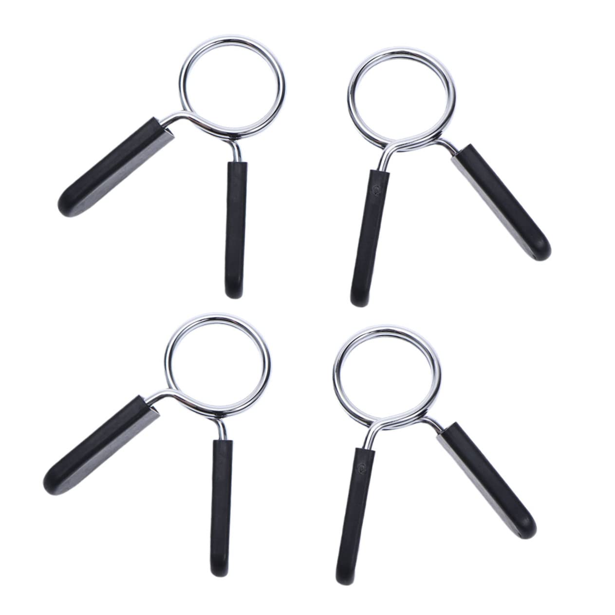 4pcs Bar Spring Collar Spring Clip Clamp Spring Clamp for Weightlifting Barbell Spring Clip Collar