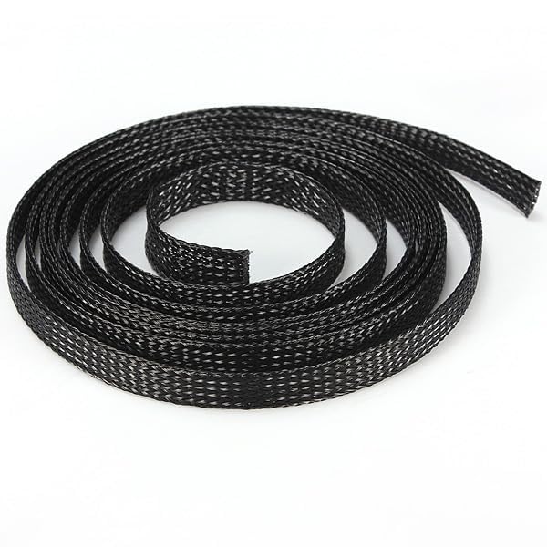 SHOKITECH Nylon 8mm Expandable Braided Sleeve for Wire Protection- 5 Meter Length, Single piece 1