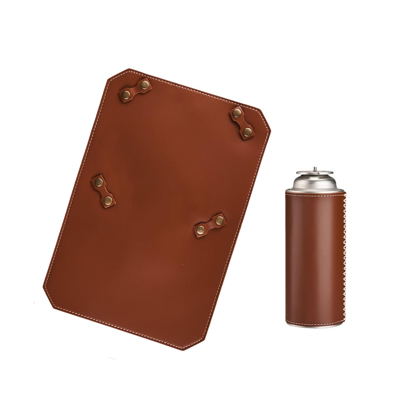 BOGEEL Compacts Cooking Mats Handmade Leather Stove Pad Outdoor Cooking Gear for Outdoor Cooking Enthusiasts