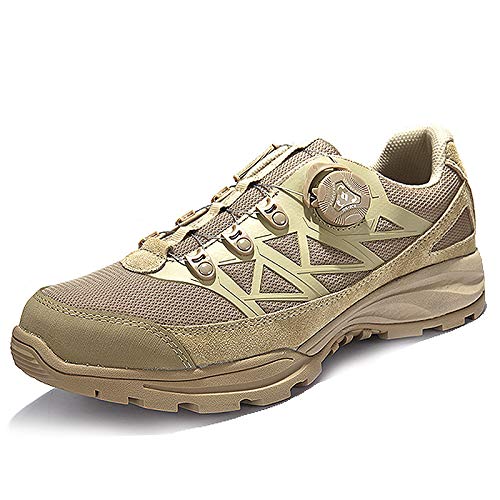 Riemot Botas De Senderismo Y Campo para Mujers Hombres, Zapatillas Altas De Trekking Zapatos De Montaña Escalada Aire Libre Calzado Impermeable Ligero Antideslizantes,Beige-40EU