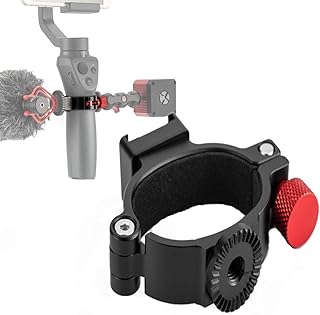 HAFOKO Osmo 2 Osmo 3 Osmo 4 O-Ring Clamp 1/4" Thread Extension Mounting O-Ring Hot Shoe Adapter Compatible with Osmo 2 Osmo 3 Osmo 4 Applied to Microphone Light Accessory Via 2 Cold Shoe Mount