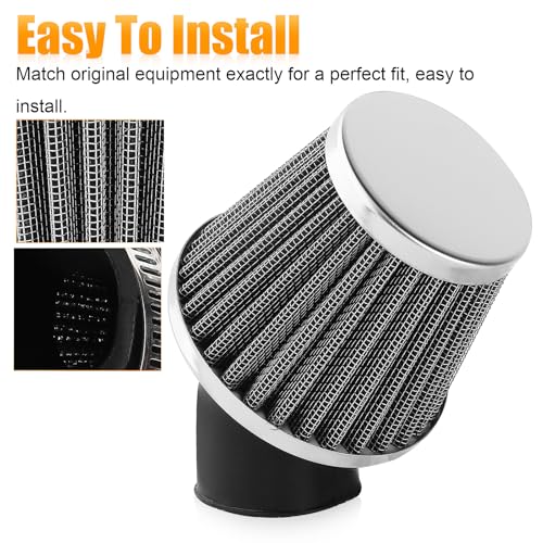 Image of 48mm 49mm 50mm 1.89inch Filter 45 Degree Angled for 50cc-90cc 110cc 125cc 140cc 150cc 200cc 250cc ATV Quad Scooter Go Kart Moped Chopper Pit Dirt Pocket Bike GY6