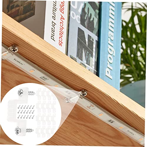 Clips de montaje para tira LED silicona 100 pcs miniatura 6