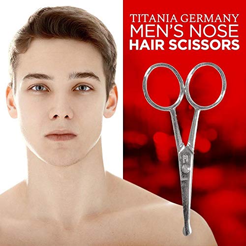 Titania Germany Solingen Quality Nose Hair Scissors - Corrosion Resistant w/ Blunt End - Helps Protect Sensitive Areas for Men & Women - Made In Germany - Thumbnail 4