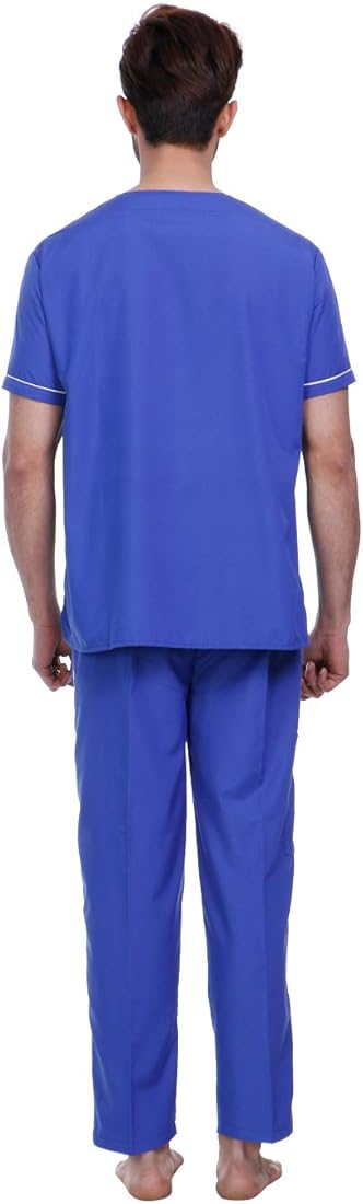 Proexamine Surgicals Unisex Scrub Suit set with piping V-Neck 3