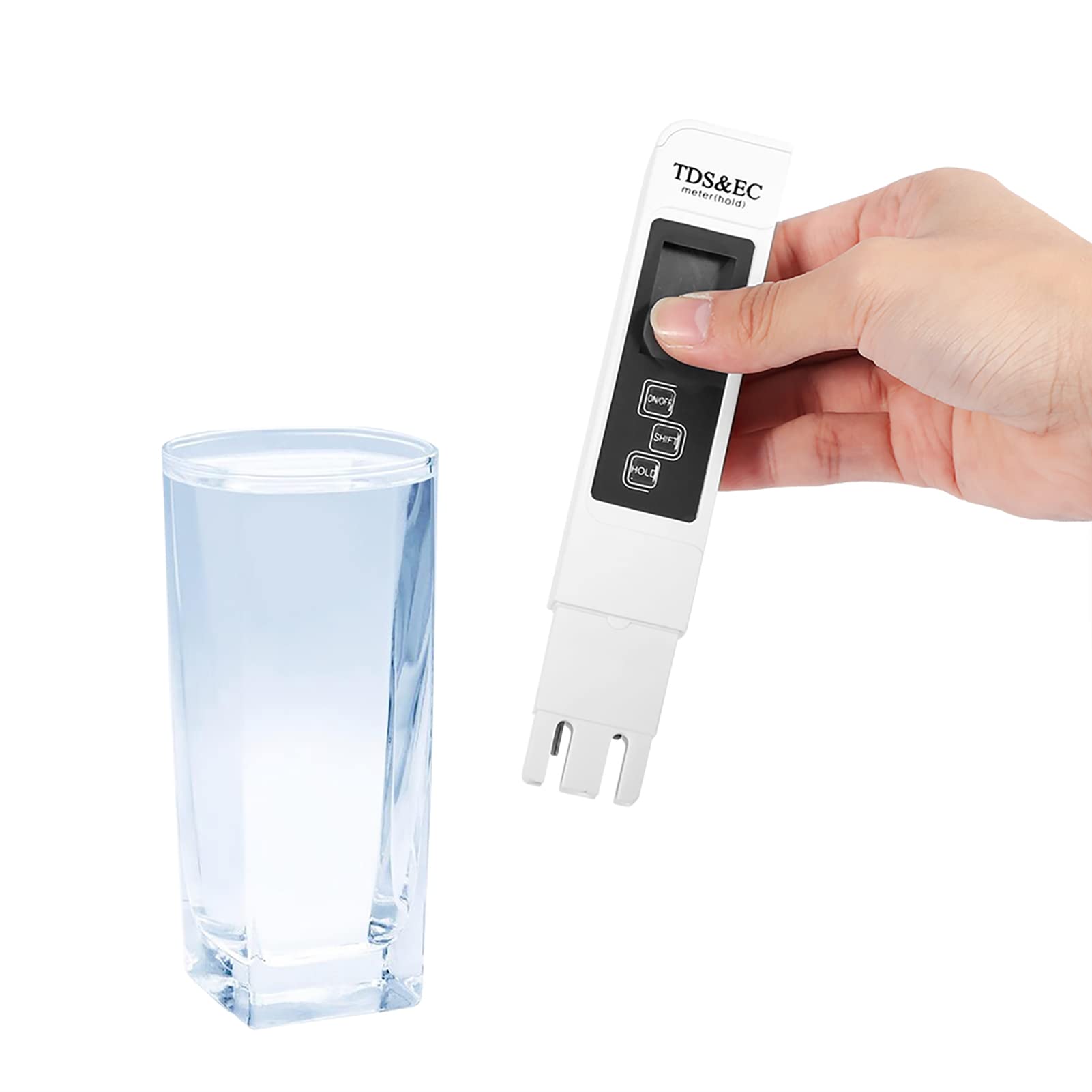 TDS measuring device digital Water tester, portable 3-in-1 LCD digital TDS conductivity temperature measuring device Water test set, Water quality tester for drinking water, swimming pool, aquarium