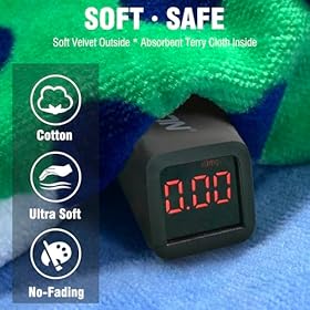 Toddler Bath Towel Hooded - Cotton Kids Beach Towel 24"x24" for Ages 2 to 8, Toddler Towels with Hood Snaps, Soft Terry Poncho Towel as Pool Swim Cover Ups for Girls Boys (Mermaid S)