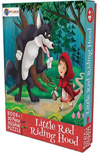 Image of Little Red Ridding Hood - 30 Piece Jigsaw Puzzle with Free Reading Book