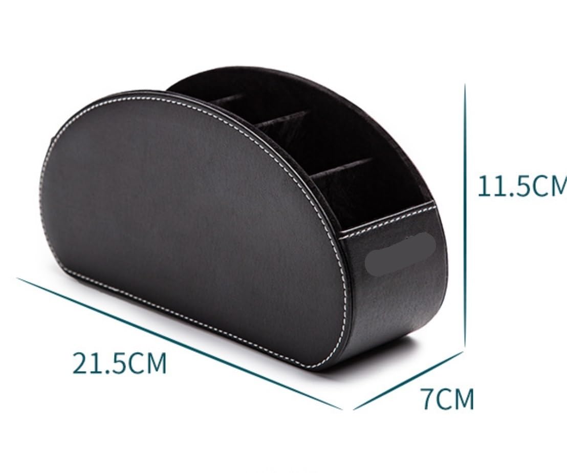 Organizer na biurko z PU | 21,5 * 7 * 11,5 cm do przechowywania pilotów i materiałów biurowych: do domowego biura(B)