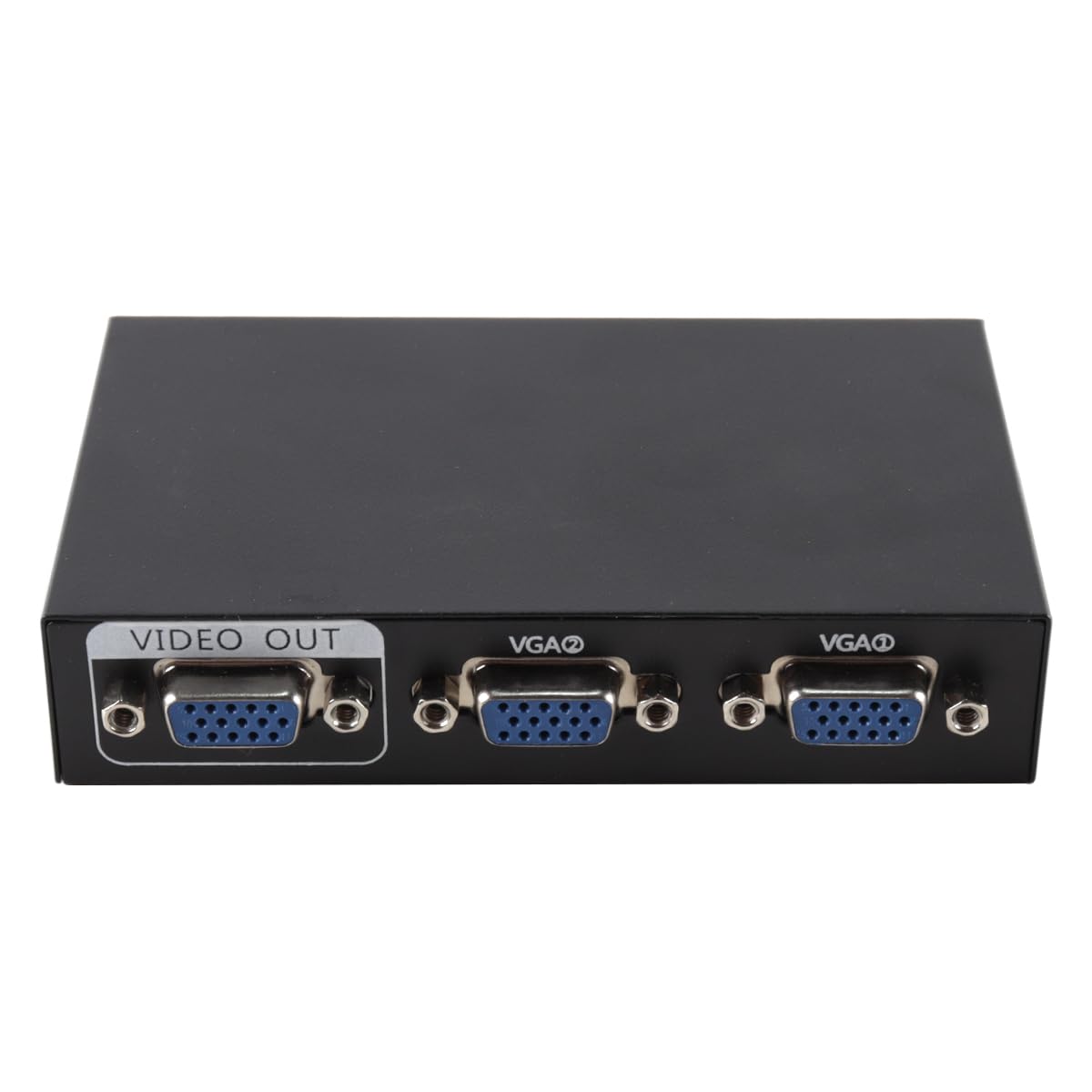 VGA Switch Box 2 IN 1 OUT Audio Video Switcher Splitter Doppio Monitor 1080P 2 Porte Video Condivisione Selettore Adattatore Supporto VGA, XVGA, Switch per PC, Proiettore