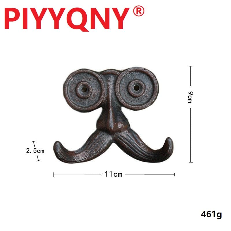 2-Pack-Wall-Hooks-Cast-Iron-Mustache-Hook-Vintage-Coat-Hook-Wall-Mounted-Coat-Hooks-Country-House-Double-Hook-Suitable-for-Garden-Kitchen-UtensilsVintage-Black 2 Pack Wall Hooks Cast Iron Mustache Hook Vintage Coat Hook Wall Mounted Coat Hooks Country House Double Hook Suitable for Garden Kitchen UtensilsVintage Black